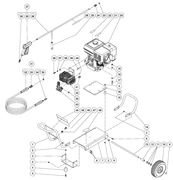 MITM CA-4004 pressure washer replacement parts
